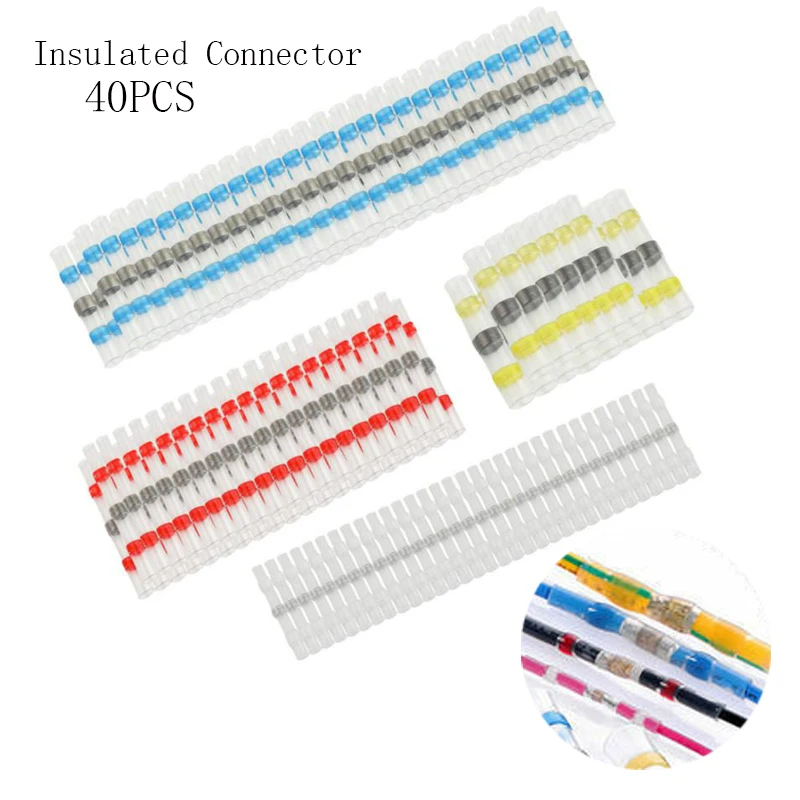 40PCS Centerline End WaterproofSolder Seal Wire Connectors Heat Shrink Solder Butt Connectors 22-18 12-10 16-14 26-24AWG
40PCS Centerline End WaterproofSolder Seal Wire Connectors Heat Shrink Solder Butt Connectors 22-18 12-10 16-14 26-24AWG