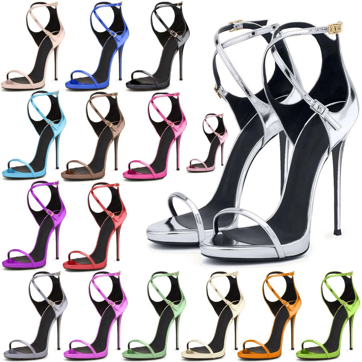 Women Stiletto Thin High Heel Ankle Cross Strap Sandal Sexy Open Toe Evening Party Shoes Popular Ball Summer Lady Sandals C-SL-4
Women Stiletto Thin High Heel Ankle Cross Strap Sandal Sexy Open Toe Evening Party Shoes Popular Ball Summer Lady Sandals C-SL-4