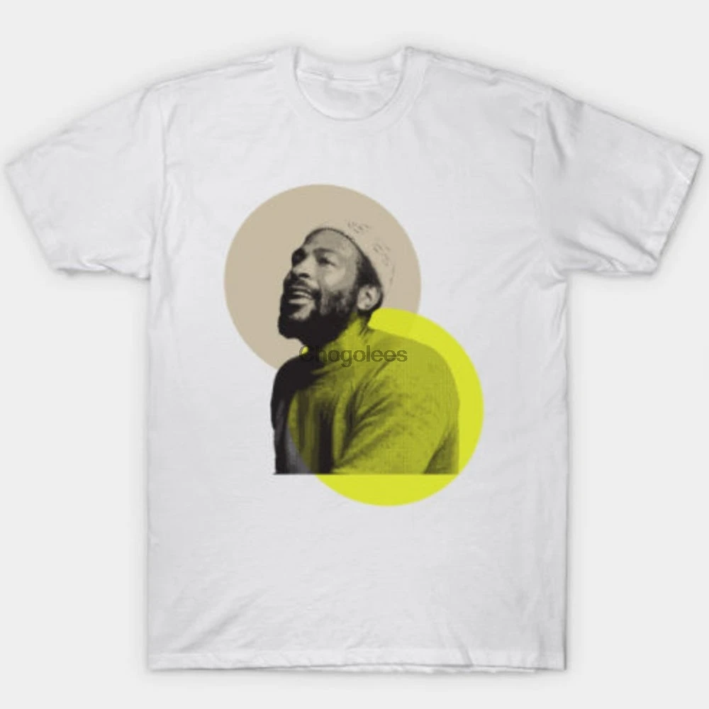 Классическая рубашка Marvin Gaye в стиле унисекс с коротким рукавом для влюбленных |