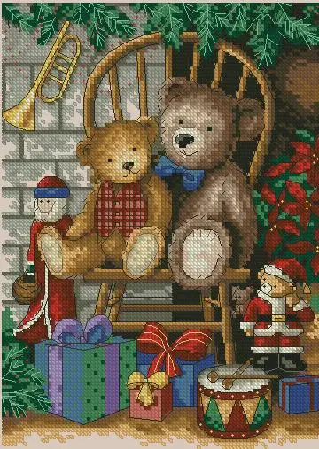 MM Top Quality Lovely Hot Sell Counted Cross Stitch Kit Christmas Teddies Teddy Bear Friend Friends dim 8721 
MM Top Quality Lovely Hot Sell Counted Cross Stitch Kit Christmas Teddies Teddy Bear Friend Friends dim 8721