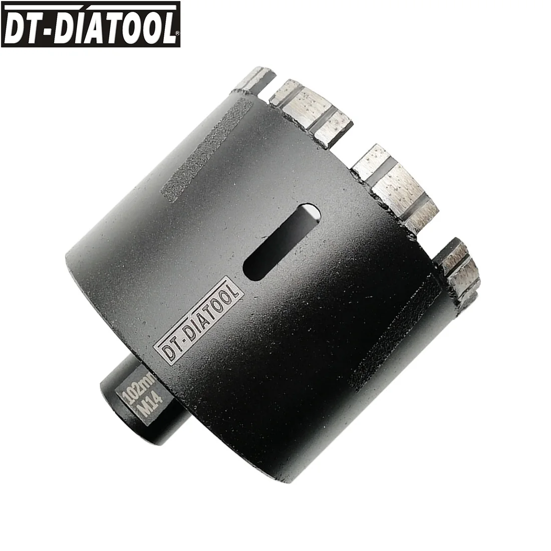 DT-DIATOOL 1 шт. лазерная сварка Алмазная коронка для сухого сверления, резьба M14, гранит, мрамор с боковой защитой, диаметр отверстия пилы 102 мм
DT-DIATOOL 1 шт. лазерная сварка Алмазная коронка для сухого сверления, резьба M14, гранит, мрамор с боковой защитой, диаметр отверстия пилы 102 мм