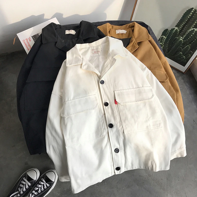 Men Summer Pockets Casual Jackets 2020 Mens Harajuku Fashion Loose Jacket Clothes Male Spring Fashion Coats Tops
Men Summer Pockets Casual Jackets 2020 Mens Harajuku Fashion Loose Jacket Clothes Male Spring Fashion Coats Tops