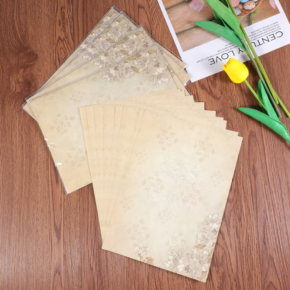 50pcs European Style Paper Retro Writing Paper Vintage Letter Paper Romantic Stationery (Light Coffee Jasmine)
50pcs European Style Paper Retro Writing Paper Vintage Letter Paper Romantic Stationery (Light Coffee Jasmine)