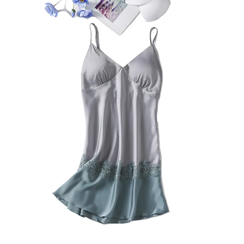LACE Nightdress Satin Nightgown Sexy Homewear Female Spaghetti Sling Summer New Intimate Lingerie Gradient Nightwear Sleepwear
LACE Nightdress Satin Nightgown Sexy Homewear Female Spaghetti Sling Summer New Intimate Lingerie Gradient Nightwear Sleepwear