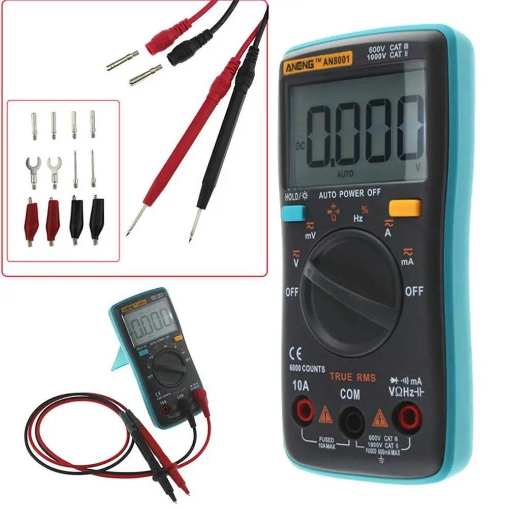 Handheld LCD Digital Multimeter AC/DC Voltage Amp Current Resistance Tester Backlight Meter With Assembly Line
Handheld LCD Digital Multimeter AC/DC Voltage Amp Current Resistance Tester Backlight Meter With Assembly Line