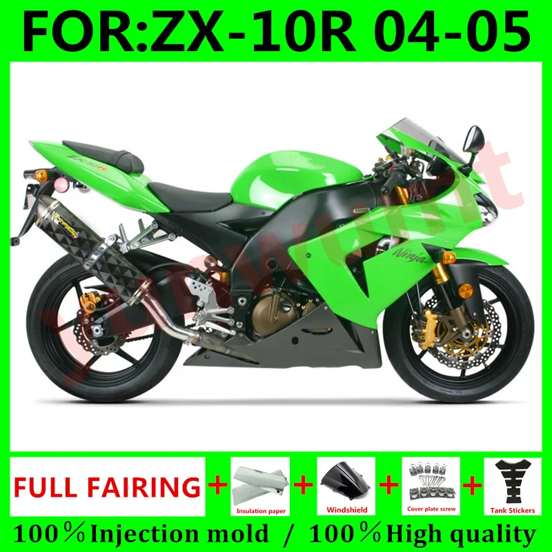 New Motorcycle Fairings For Kawasaki ZX10R ZX-10R 04 05 Year ZX 10R 2004 2005 ABS Fairing Kit Full Covers Bodywork green black
New Motorcycle Fairings For Kawasaki ZX10R ZX-10R 04 05 Year ZX 10R 2004 2005 ABS Fairing Kit Full Covers Bodywork green black