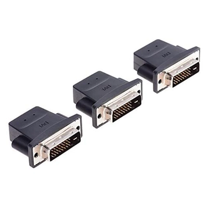 DVI Image Card Display GPU Detection Monitor DVI-D Dummy Plug Adapter 4K@60Hz Virtual 3 Pack | Спорт и развлечения