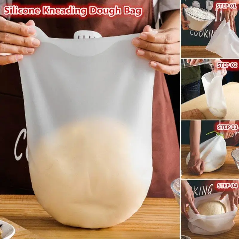 Silicone Kneading Dough Bag Flour Mixer Bag for Bread Pastry Pizza Household non-stick flour and flour bag
Silicone Kneading Dough Bag Flour Mixer Bag for Bread Pastry Pizza Household non-stick flour and flour bag