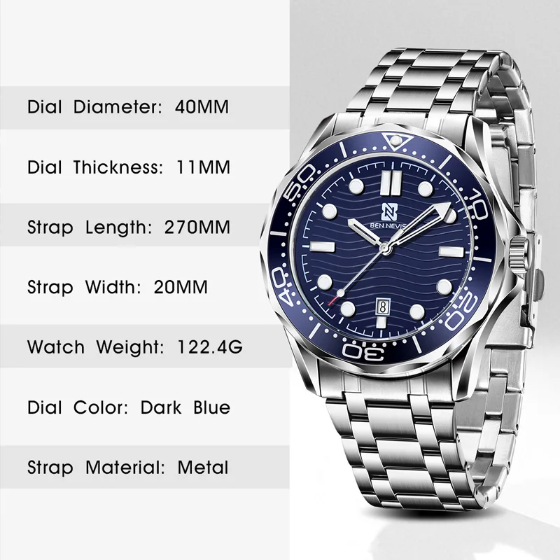 2020 новые стальные мужские часы топового бренда роскошные высококачественные