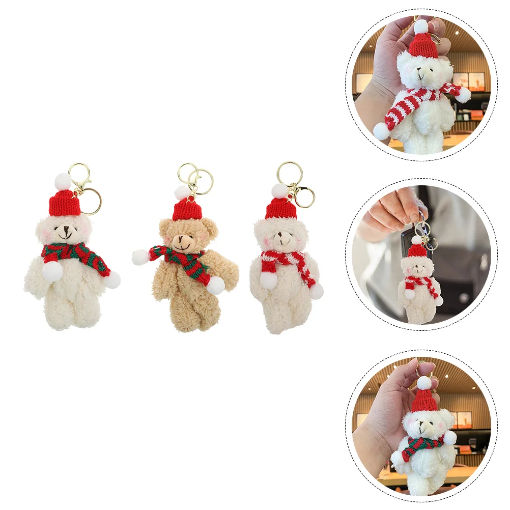 3 шт. плюшевый медведь кукла подвесное украшение Очаровательная мягкая кукла Декор шикарный брелок
3 шт. плюшевый медведь кукла подвесное украшение Очаровательная мягкая кукла Декор шикарный брелок