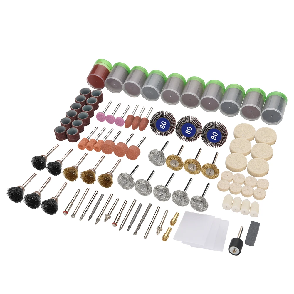 350pcs Grinding Sanding Wheel Polishing Rotary Tool Accessory Kit Set Multi Function Sanding Polishing Disc Wheel Cutter Drill
350pcs Grinding Sanding Wheel Polishing Rotary Tool Accessory Kit Set Multi Function Sanding Polishing Disc Wheel Cutter Drill