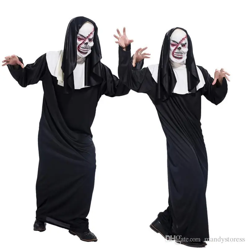 

Костюм для маскарада на Хэллоуин из фильма «человек умер», «Крик», «призрак», «Бог», одежда для представлений, костюм «Дом смерти с привидениями», маска с кровотечением...