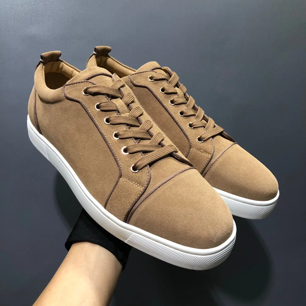 21 High Quality Low Top Suede Genuine Leather No Rivets Ladies Red Bottom For Men Spikes Casual Flats Loafers Shoes Factory Sale
21 High Quality Low Top Suede Genuine Leather No Rivets Ladies Red Bottom For Men Spikes Casual Flats Loafers Shoes Factory Sale