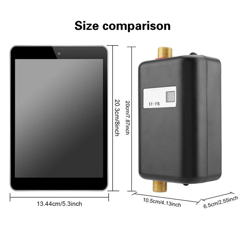 3800W Mini Electric Water Heater Instant Electric Water Heater Instant Electric Water Heating Shower 3 Seconds Hot EU Plug
3800W Mini Electric Water Heater Instant Electric Water Heater Instant Electric Water Heating Shower 3 Seconds Hot EU Plug