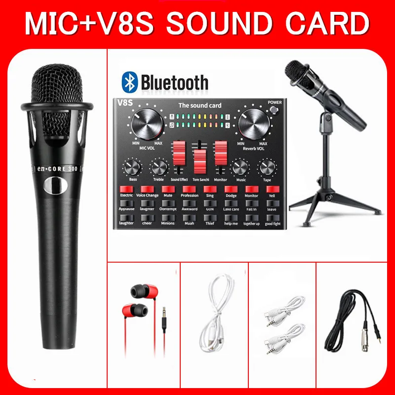 Audio Interface V8 Usb Sound Card Audio Microphone Webcast Live Sound Card External Usb Bluetooth Function For Phone PC Dropship
Audio Interface V8 Usb Sound Card Audio Microphone Webcast Live Sound Card External Usb Bluetooth Function For Phone PC Dropship