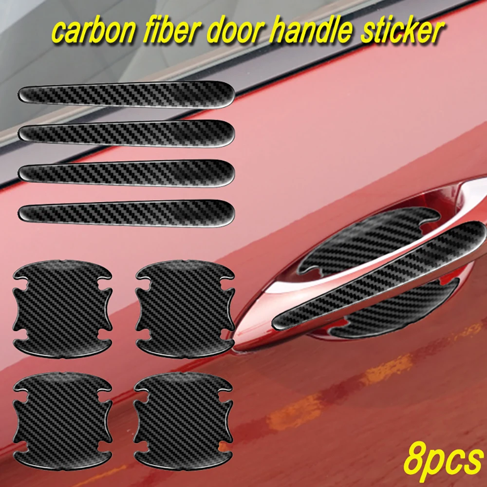 Carbon Fiber Appearance Car Door Sticker Scratches Resistant Cover Auto Handle Protection Film Exterior Accessory Car Stickers
Carbon Fiber Appearance Car Door Sticker Scratches Resistant Cover Auto Handle Protection Film Exterior Accessory Car Stickers