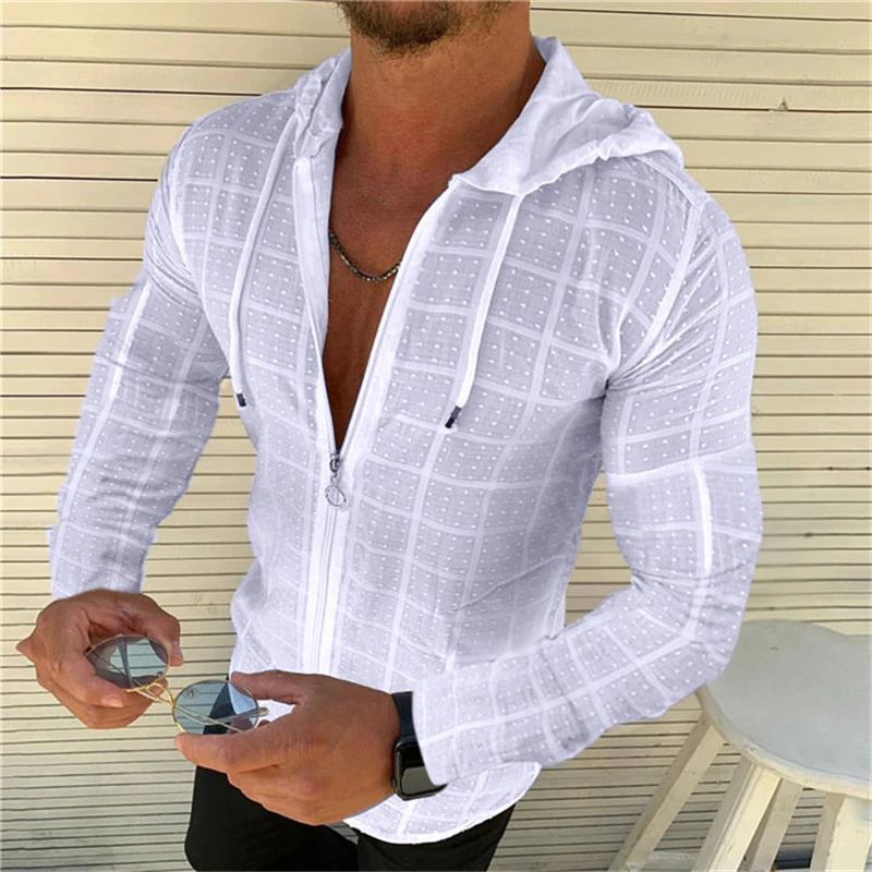 Shirts For Men Grid Shirt Men Autumn Men's Casual Shirt Long Sleeve Formal Dress Shirts Men Jogging Hooded Shirt Clothing
Shirts For Men Grid Shirt Men Autumn Men's Casual Shirt Long Sleeve Formal Dress Shirts Men Jogging Hooded Shirt Clothing