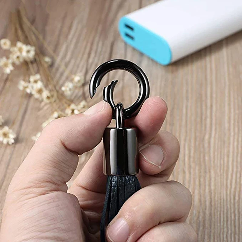 For Apple Android type-c Mobile Phone Data Cable Tassel Ornaments PU Leather Keychain Gift Charging Cable
For Apple Android type-c Mobile Phone Data Cable Tassel Ornaments PU Leather Keychain Gift Charging Cable