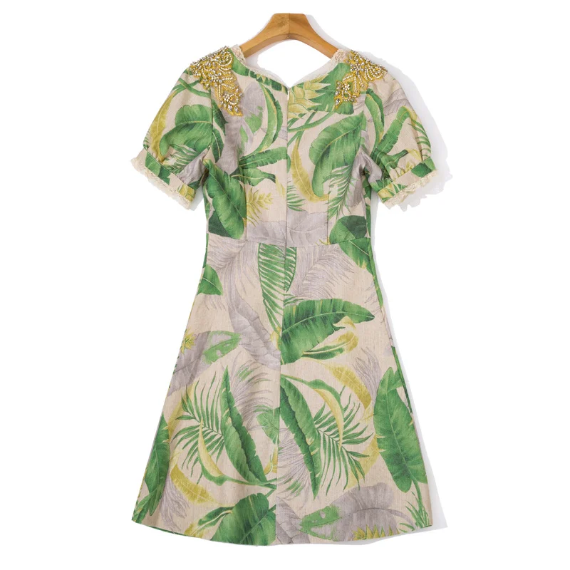 Designer New Summer Women'S Vintage Fashion V-Neck Diamond Short Sleeve Patchwork Party Casual Elegant Chic Printed Mini Dress
Designer New Summer Women'S Vintage Fashion V-Neck Diamond Short Sleeve Patchwork Party Casual Elegant Chic Printed Mini Dress