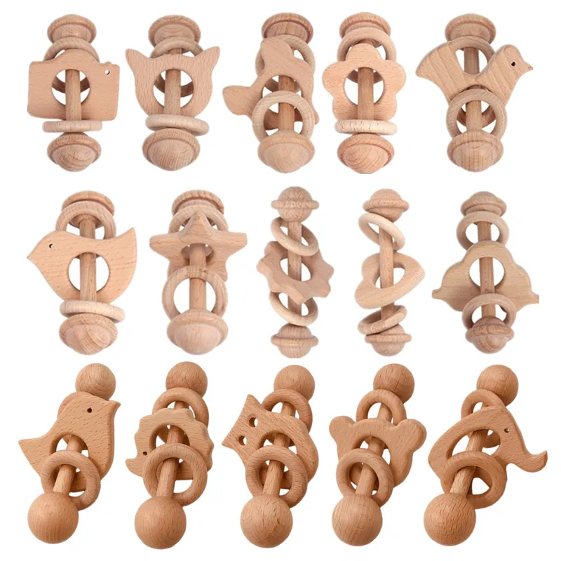 OOTDTY Wooden Baby Rattles BPA Free Beech Wooden Ring Rattle Toys Toddler Teething Toy Bell Rattles Newborn Educational Toys
OOTDTY Wooden Baby Rattles BPA Free Beech Wooden Ring Rattle Toys Toddler Teething Toy Bell Rattles Newborn Educational Toys