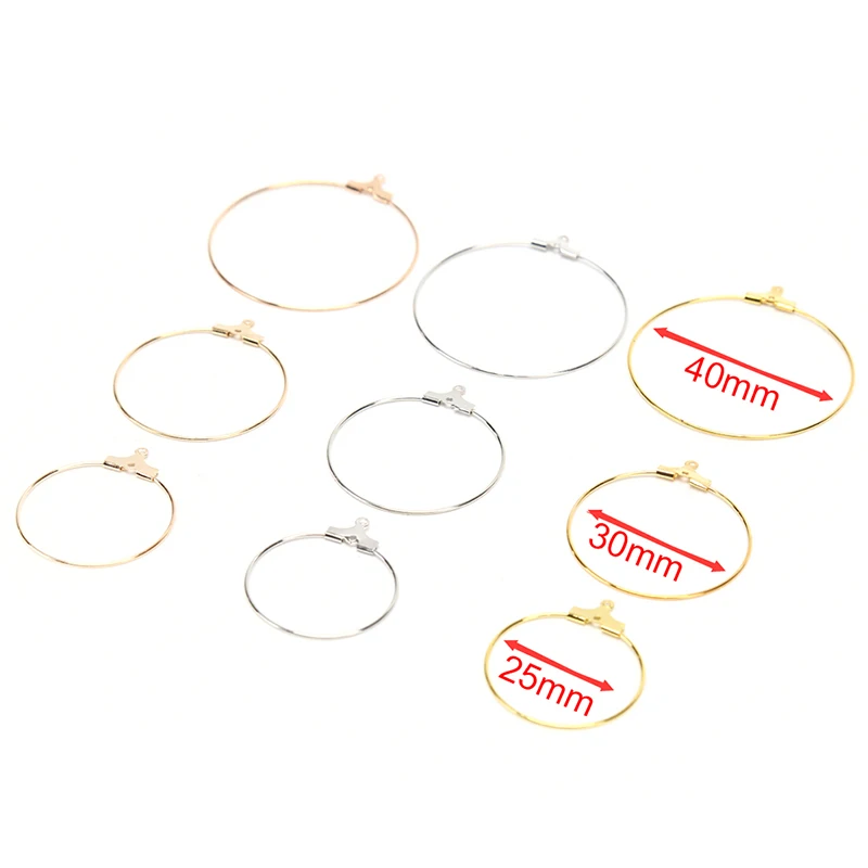 30pcs 25-40mm Big Round Hoops Earrings Circle Classic Fashion Iron Ear Wires Hooks For DIY Jewelry Making Findings 
30pcs 25-40mm Big Round Hoops Earrings Circle Classic Fashion Iron Ear Wires Hooks For DIY Jewelry Making Findings