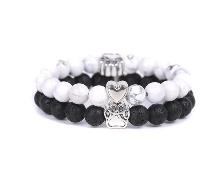Charm 8mm Natural Stone Bracelet Prayer Tibetan silver Heart and paw Handmade Jevelry Healing Layered Bracelet
Charm 8mm Natural Stone Bracelet Prayer Tibetan silver Heart and paw Handmade Jevelry Healing Layered Bracelet