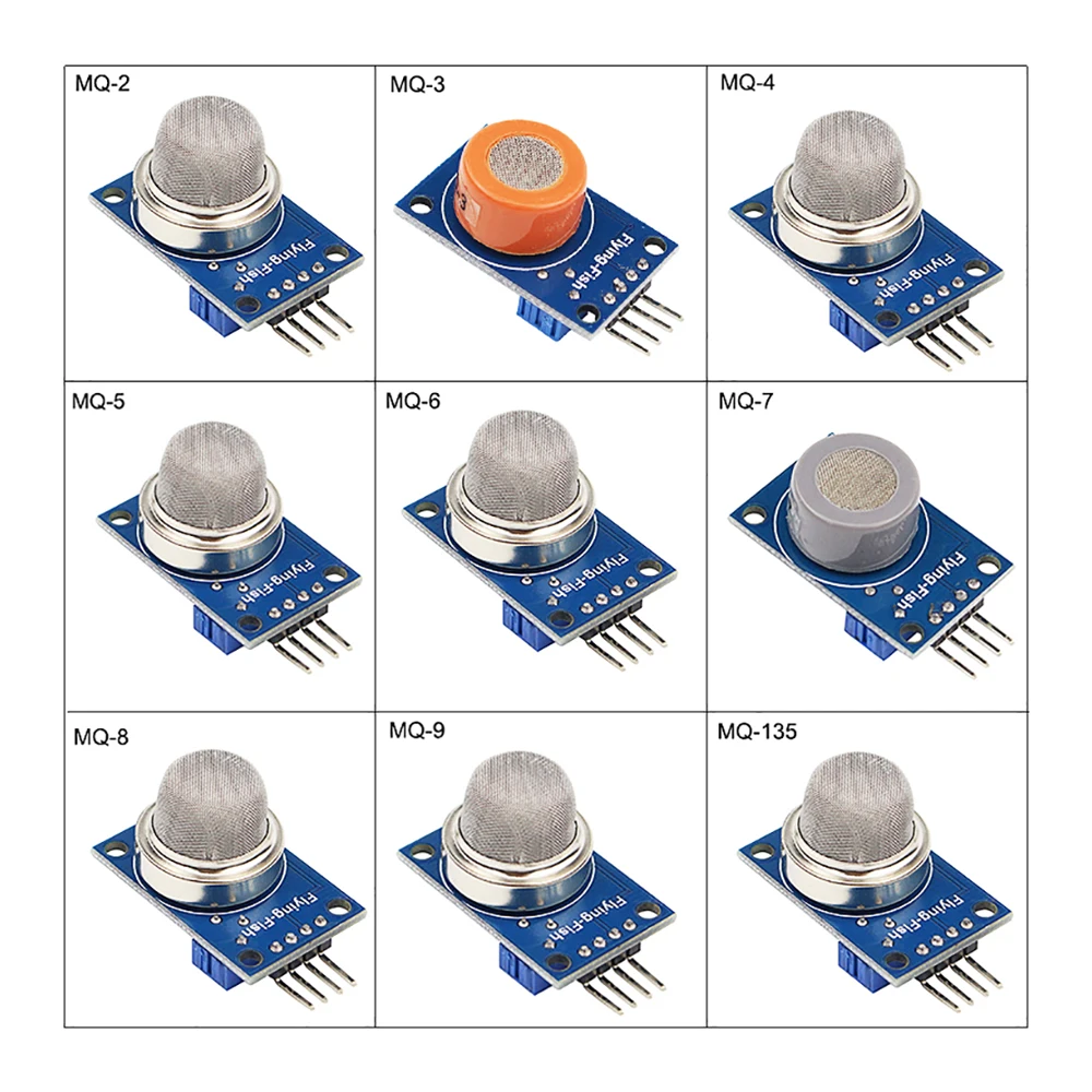 RELKA R321 9 in 1 Gas Sensor MQ-2 MQ-3 MQ-4 MQ-5 MQ-6 MQ-7 MQ-8 MQ-9 MQ-135 Sensors Kit Module for Raspberry Pi Senor Kits
RELKA R321 9 in 1 Gas Sensor MQ-2 MQ-3 MQ-4 MQ-5 MQ-6 MQ-7 MQ-8 MQ-9 MQ-135 Sensors Kit Module for Raspberry Pi Senor Kits