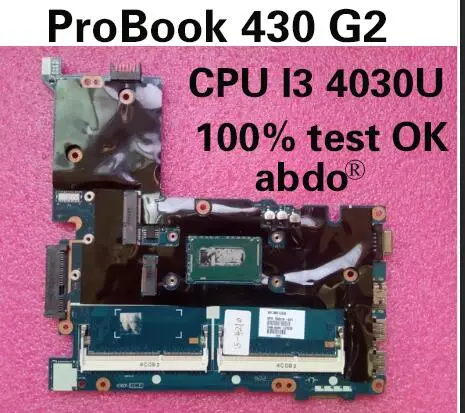 KEFU For HP ProBook 430 G2 la-b171p Laptop Motherboard CPU I3 4030U ZPM30 LA-B171P 100% Test OK
KEFU For HP ProBook 430 G2 la-b171p Laptop Motherboard CPU I3 4030U ZPM30 LA-B171P 100% Test OK