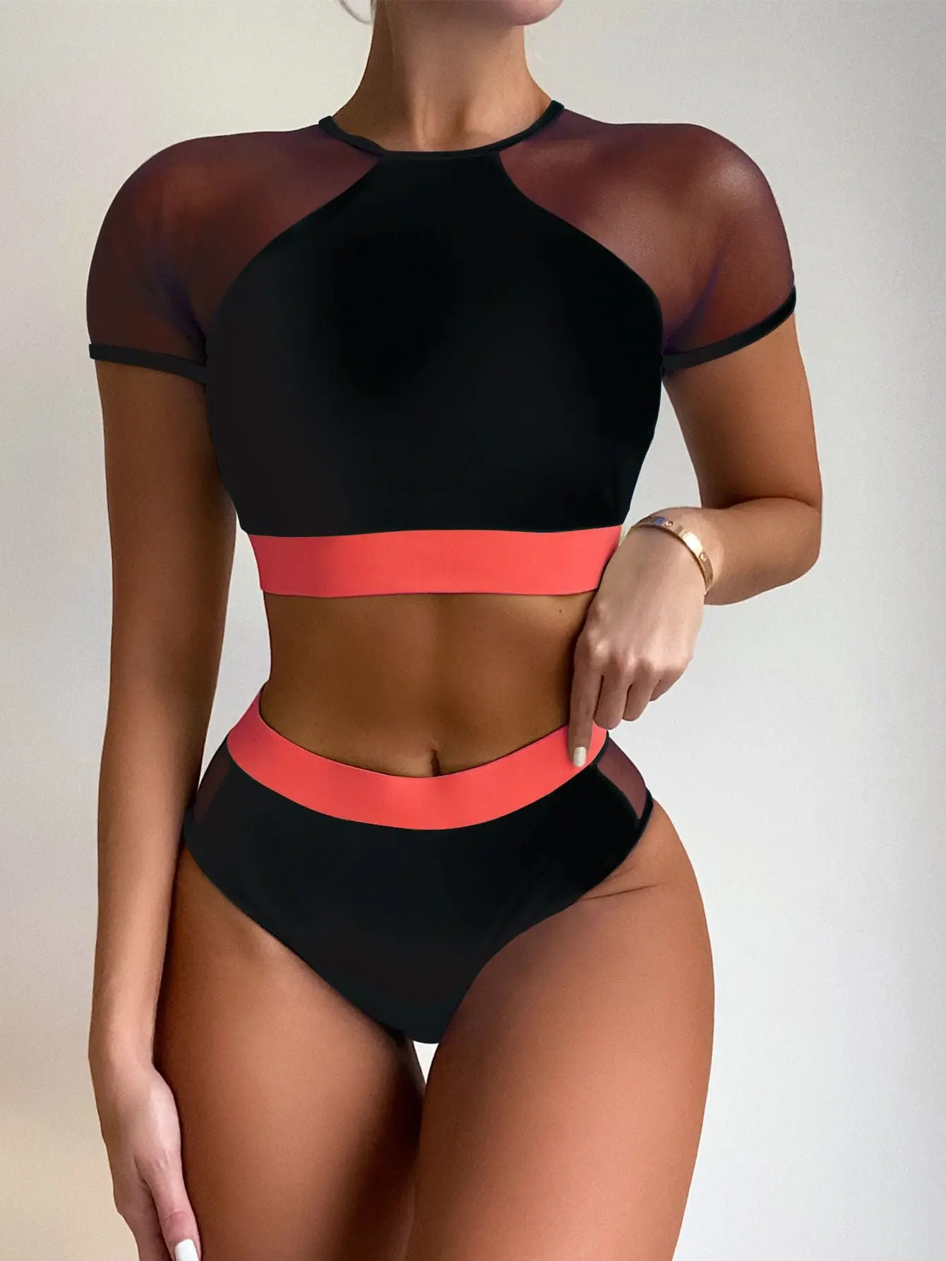 2 шт бикини 2021 Maillot De Bain Femme пикантные сетчатые лоскутное комплект бикини с высокой талией ванный комплект Для женщин купальник синий купальн...
2 шт бикини 2021 Maillot De Bain Femme пикантные сетчатые лоскутное комплект бикини с высокой талией ванный комплект Для женщин купальник синий купальн...