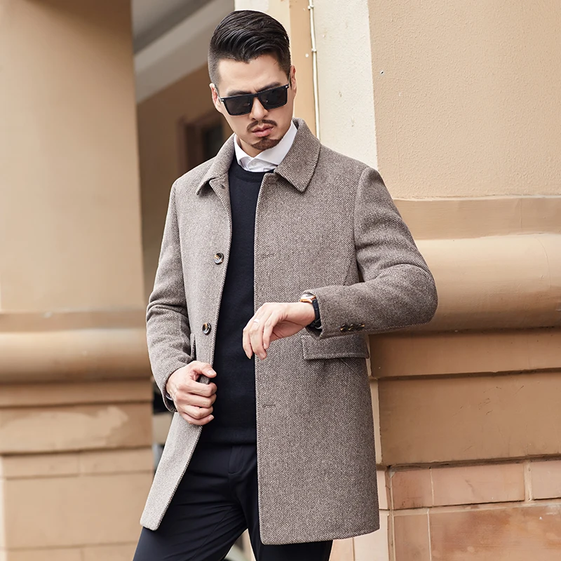 BATMO 2020 new arrival autumn 70% wool casual trench coat men,men's wool plaid jackets ,19A078
BATMO 2020 new arrival autumn 70% wool casual trench coat men,men's wool plaid jackets ,19A078