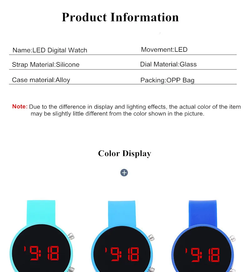 Sport Watch For Women's Wristwatch Waterproof Women's Digital Watches Men's Watches Fashion Watch For Women Silicone Bracelet
Sport Watch For Women's Wristwatch Waterproof Women's Digital Watches Men's Watches Fashion Watch For Women Silicone Bracelet
