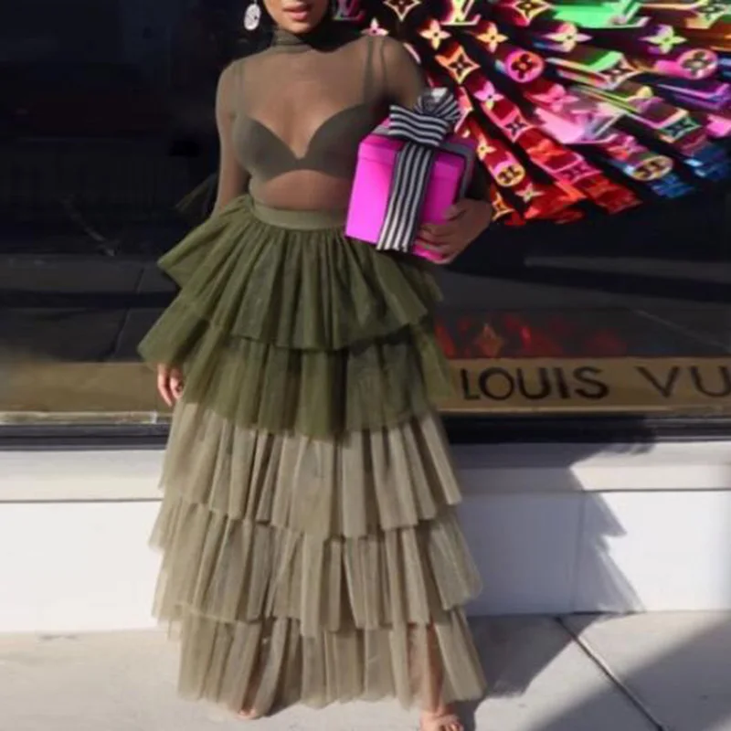 2021 Fashion Multicolor Tiered Tulle Skirt Elastic Waistline Women Plus Size Tulle Skirts Saia Longa Faldas Custom Made
2021 Fashion Multicolor Tiered Tulle Skirt Elastic Waistline Women Plus Size Tulle Skirts Saia Longa Faldas Custom Made