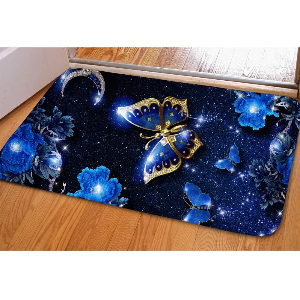 Starry Sky Butterfly Pattern Home Decoration Elegant Blue Doormats Flannel Soft Absorb Water Indoor Anti Skid Rug Carpets
Starry Sky Butterfly Pattern Home Decoration Elegant Blue Doormats Flannel Soft Absorb Water Indoor Anti Skid Rug Carpets