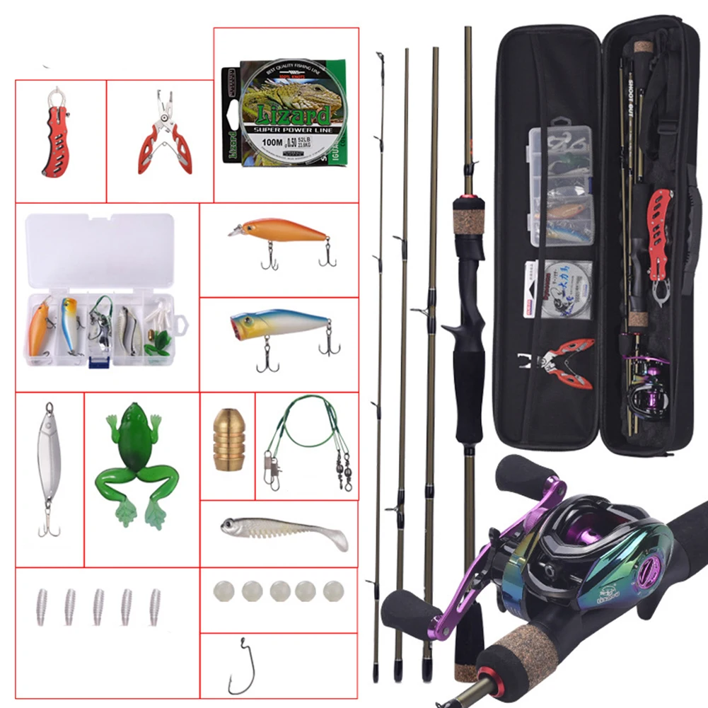 Carbon Fiber Baitcasting Fishing Reel Spinning Rod Set Metal Fishing Control Pliers VIB Soft Lures Bait Crank Hooks Saltwater
Carbon Fiber Baitcasting Fishing Reel Spinning Rod Set Metal Fishing Control Pliers VIB Soft Lures Bait Crank Hooks Saltwater