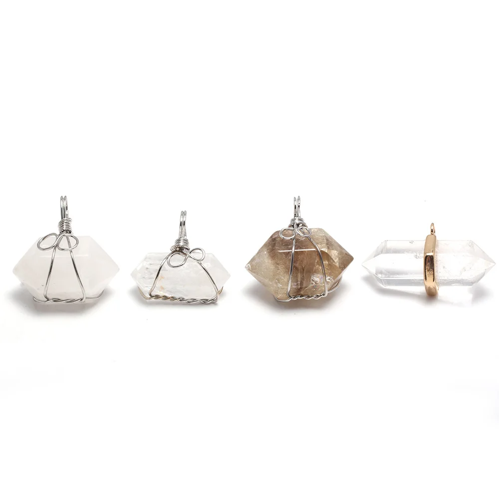 Natural Crystal Stone Pendants Exquisite Cone White Crystal Clear Quartzs Stone Charms for Jewelry Making Necklace Bracelet Gift
Natural Crystal Stone Pendants Exquisite Cone White Crystal Clear Quartzs Stone Charms for Jewelry Making Necklace Bracelet Gift