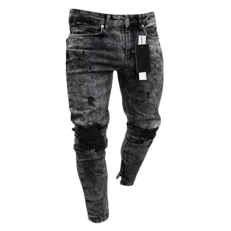 Men's Tight Jeans Snowflake Casual Slim Fit Zipper Leggings Men's Summer Pants Hole Jeans Ripped Pant Elastic Waist
Men's Tight Jeans Snowflake Casual Slim Fit Zipper Leggings Men's Summer Pants Hole Jeans Ripped Pant Elastic Waist