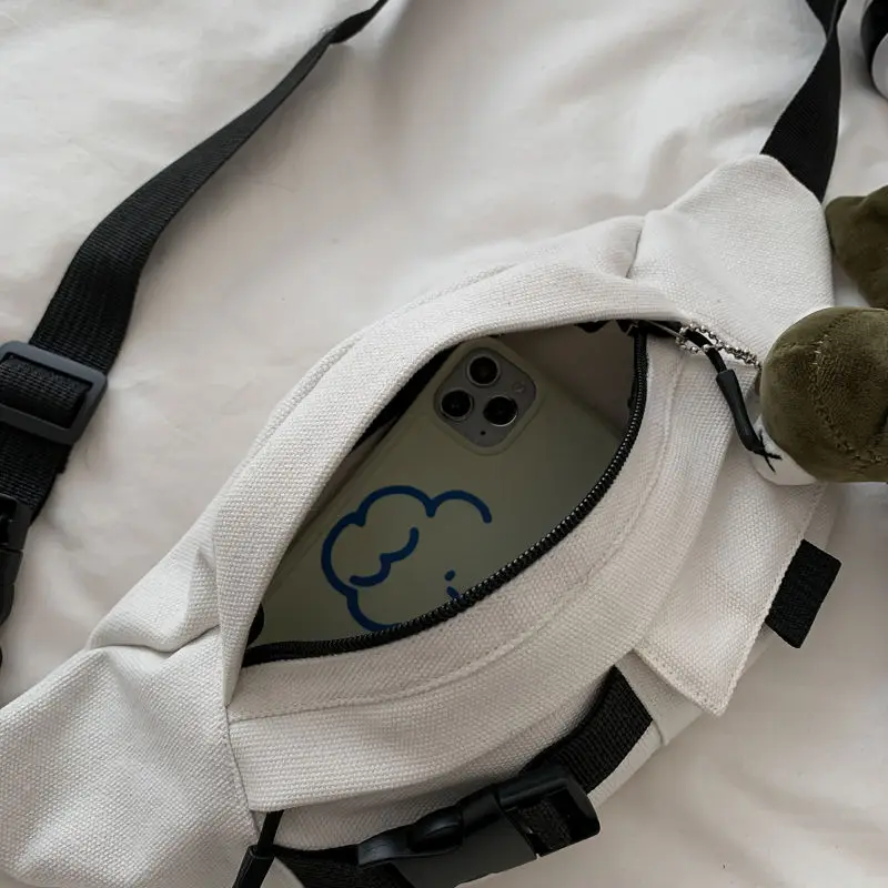 Women Waist Packs Buckles All-match Harajuku Fashion Streetwear Travel Canvas Female Fanny Pack Convenient Chic Unisex Casual
Women Waist Packs Buckles All-match Harajuku Fashion Streetwear Travel Canvas Female Fanny Pack Convenient Chic Unisex Casual
