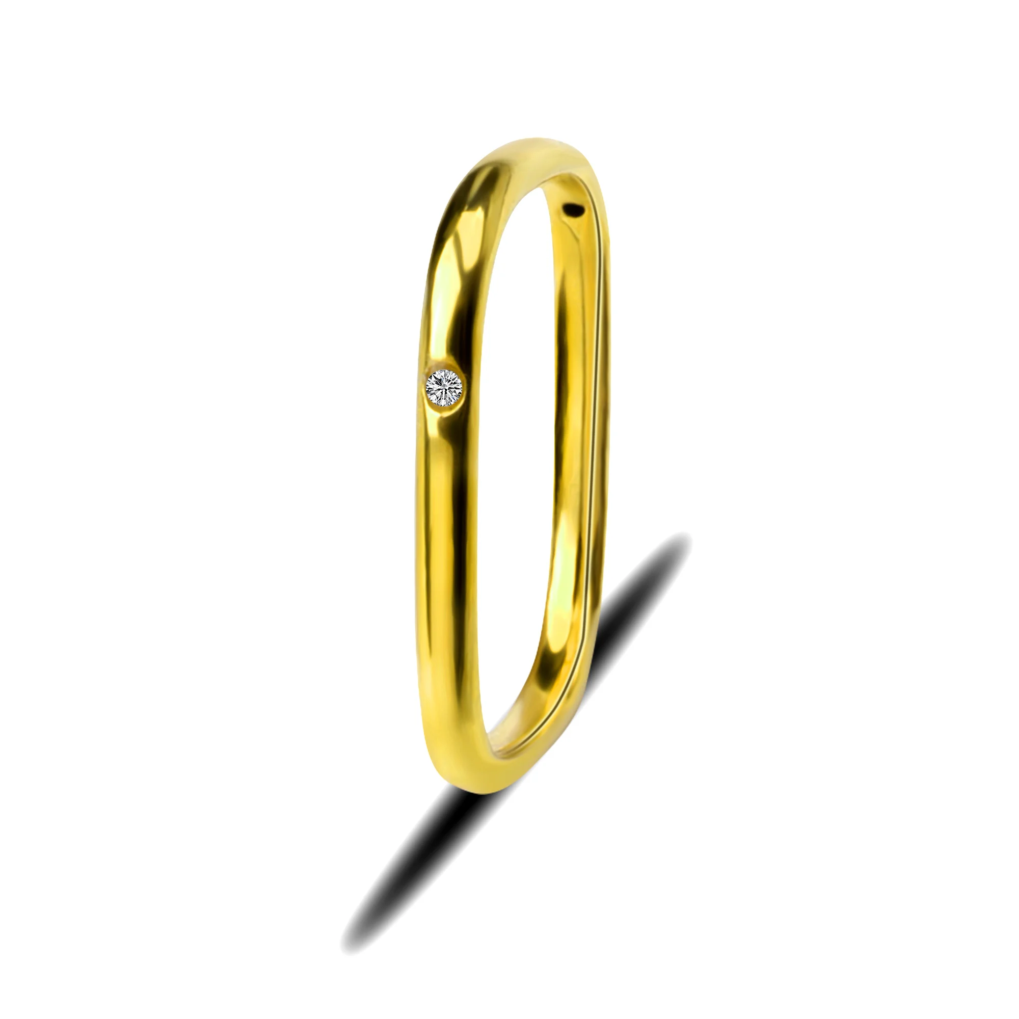 ZHIXI New Real 18K Gold Ring Pure AU750 Fine Jewelry Simple Square Shape For Women Party Gift
ZHIXI New Real 18K Gold Ring Pure AU750 Fine Jewelry Simple Square Shape For Women Party Gift