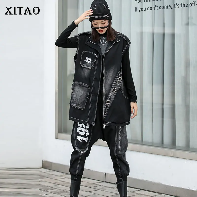 XITAO, черный жилет, модная новинка, клетчатый маленький свежий жилет без рукавов с карманом, осень 2021, повседневный стиль, Свободный жилет, топ...
XITAO, черный жилет, модная новинка, клетчатый маленький свежий жилет без рукавов с карманом, осень 2021, повседневный стиль, Свободный жилет, топ...