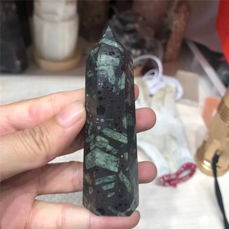 Healing Crystals Point Tower Natural Black Chinese Writing Rock Crystal Wand For Home Decoration
Healing Crystals Point Tower Natural Black Chinese Writing Rock Crystal Wand For Home Decoration