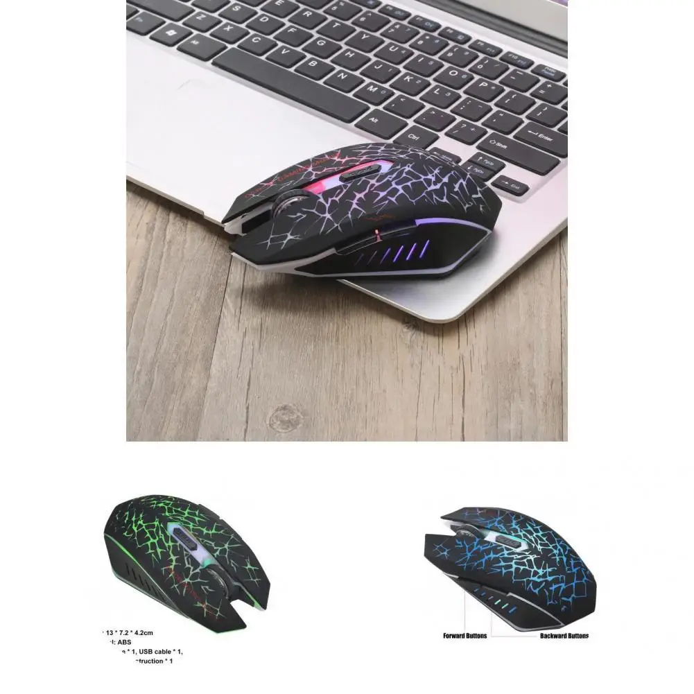 Excellent Portable Silent 2400DPI Crack Pattern LED Backlit Wireless Mouse for Notebook Optical Mouse Computer Mouse
Excellent Portable Silent 2400DPI Crack Pattern LED Backlit Wireless Mouse for Notebook Optical Mouse Computer Mouse