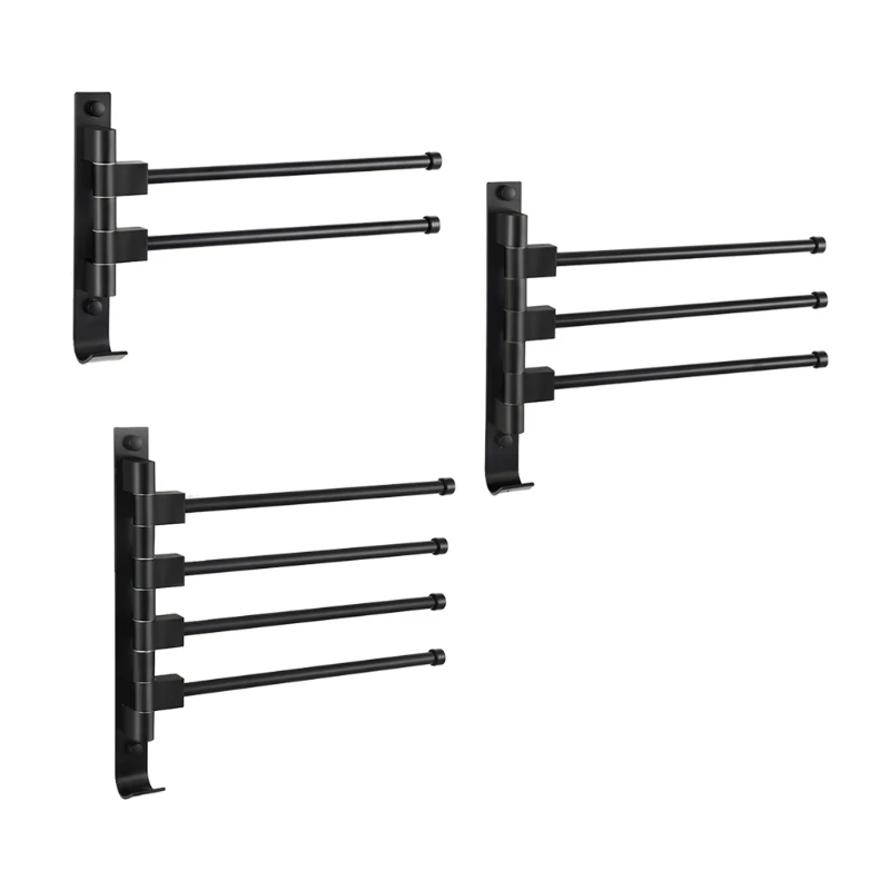 N0HB Wall Towel Bar Swivel Towel Ladder Kitchen Bathroom Storage Rack Waterproof
N0HB Wall Towel Bar Swivel Towel Ladder Kitchen Bathroom Storage Rack Waterproof