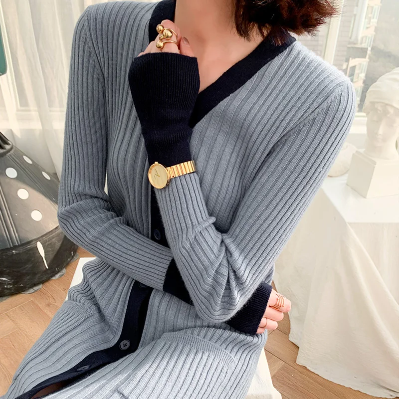 Spring thin long cardigan knitted sweater women's long-sleeved cashmere coat cardigan casual street wear open wool sweater 2020
Spring thin long cardigan knitted sweater women's long-sleeved cashmere coat cardigan casual street wear open wool sweater 2020