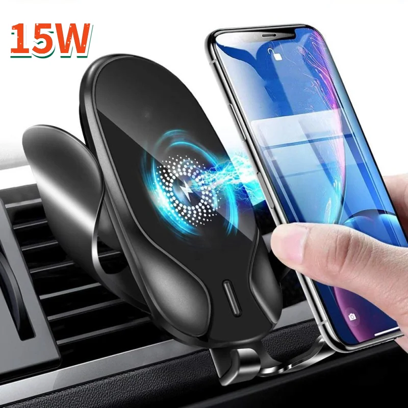 

15W Quick QI Wireless Car Charger Mount Gravity Clamping Fast Charging Holder For iPhone 11 Pro Max 8 X XR XS Samsung S20 S10 S9