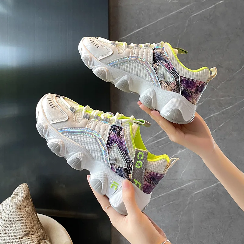 Vulcanize Shoes Breathable Sneakers Mixed Colors New Summer Shoes Fashion Casuals Height Increasing Female Chunky sneakers
Vulcanize Shoes Breathable Sneakers Mixed Colors New Summer Shoes Fashion Casuals Height Increasing Female Chunky sneakers