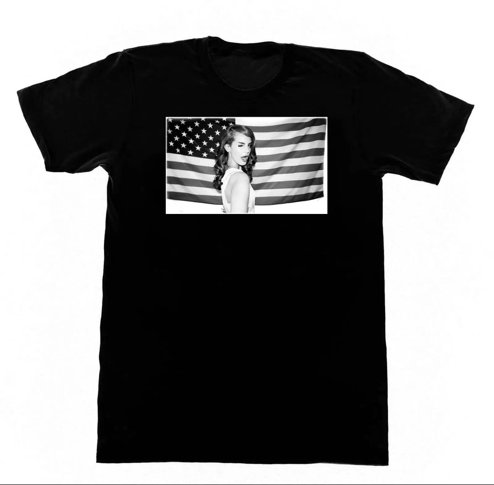 Lana Del Rey- Flag T-shirt Short Sleeves Cotton T Shirt Free Shipping TOP TEE New Fashion Casual Cotton Short-Sleeve 
Lana Del Rey- Flag T-shirt Short Sleeves Cotton T Shirt Free Shipping TOP TEE New Fashion Casual Cotton Short-Sleeve