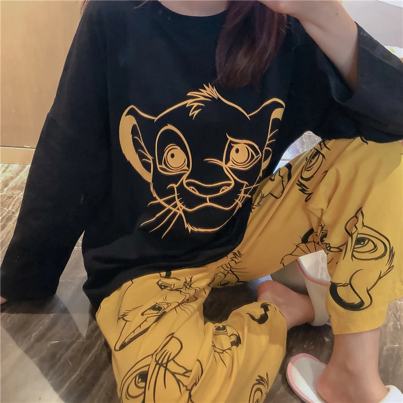 Home service suit cartoon round neck long sleeve pajamas net red hot selling sexy sleepwear large size loose temperament cotton
Home service suit cartoon round neck long sleeve pajamas net red hot selling sexy sleepwear large size loose temperament cotton
