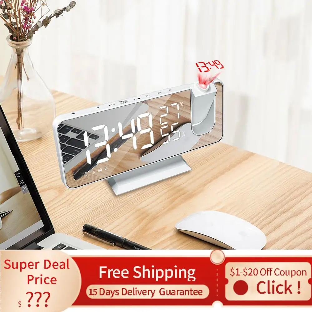 FM Radio LED Smart Alarm Watch Table Desktop Clocks USB Wake Up Clock with 180° Projection Time Snooze новый год 2022
FM Radio LED Smart Alarm Watch Table Desktop Clocks USB Wake Up Clock with 180° Projection Time Snooze новый год 2022
