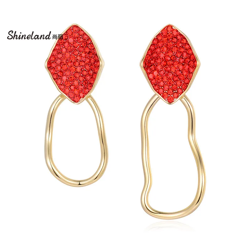 Shineland New Fashion Statement Geometric Drop Earrings for Women Punk Metal Elegant Asymmetry Brincos Trendy Jewelry Gift
Shineland New Fashion Statement Geometric Drop Earrings for Women Punk Metal Elegant Asymmetry Brincos Trendy Jewelry Gift