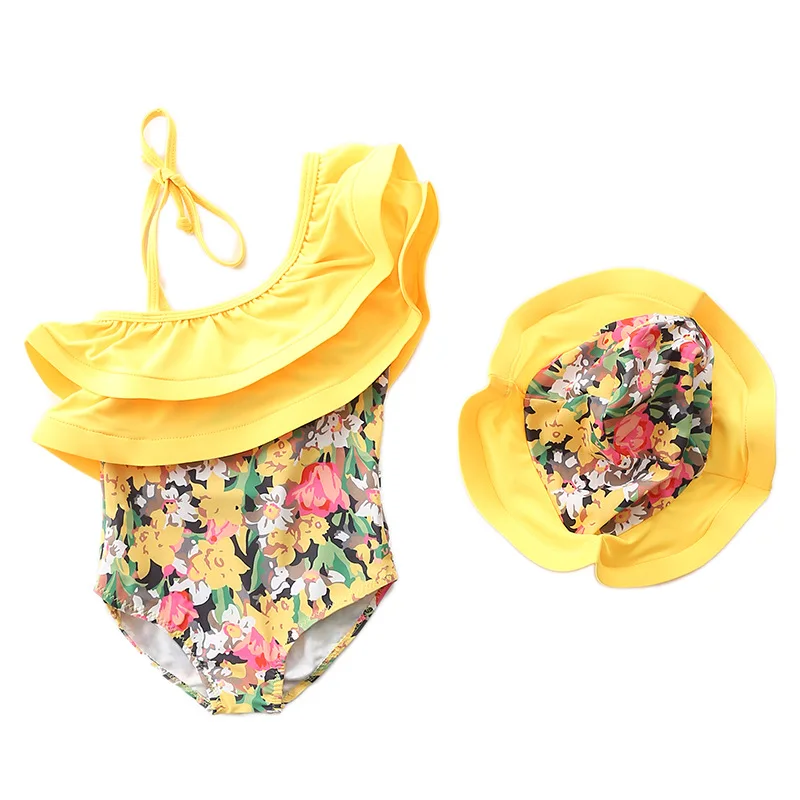 1~7Y Baby Girls Swimming suit Ruffle Style Children Swimwear Swimming suit for Kid Girls one piece Beach wear with Cap-SW442
1~7Y Baby Girls Swimming suit Ruffle Style Children Swimwear Swimming suit for Kid Girls one piece Beach wear with Cap-SW442